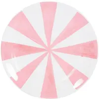 Blond Amsterdam Even bijkletsen bord 18cm roze strepen - afbeelding 2