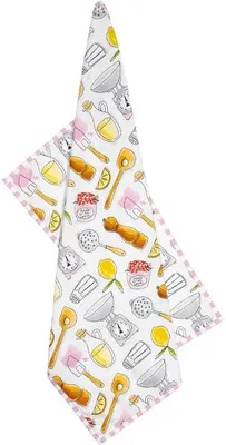 Blond Amsterdam even bijkletsen theedoek  - afbeelding 1