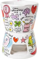 Blond Amsterdam fondueset aardewerk love 16x10cm multi  - afbeelding 4