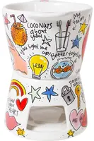 Blond Amsterdam fondueset aardewerk love 16x10cm multi  - afbeelding 2