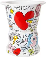 Blond Amsterdam fondueset aardewerk love 16x10cm multi  - afbeelding 1