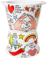 Blond Amsterdam fondueset aardewerk love 16x10cm multi  - afbeelding 3