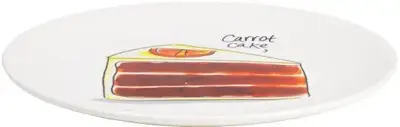 Blond Amsterdam gebaksbordje aardewerk carrot cake 18x1.5cm multi  - afbeelding 2