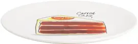 Blond Amsterdam gebaksbordje aardewerk carrot cake 18x1.5cm multi  - afbeelding 2