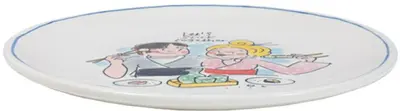 Blond Amsterdam gebaksbordje aardewerk stick together 18x2cm multi  - afbeelding 2