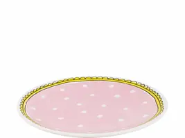 Blond Amsterdam gebaksbordje aardewerk stip 18x1.5cm multi  - afbeelding 2