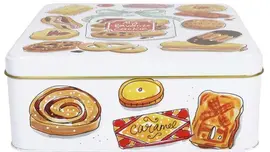 Blond Amsterdam koekblik blik even bijkletsen 21.7x21.7x7.5cm multi  - afbeelding 2