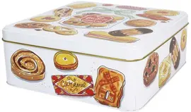 Blond Amsterdam koekblik blik even bijkletsen 21.7x21.7x7.5cm multi  - afbeelding 3