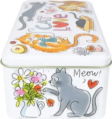 Blond Amsterdam koekblik rvs cat love 20x11x7cm multi  - afbeelding 2