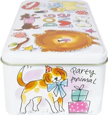 Blond Amsterdam koekblik rvs dog love 20x11x7cm multi  - afbeelding 2