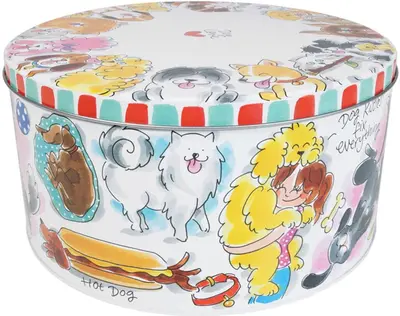 Blond Amsterdam koekblik rvs dog love 24x12cm multi  - afbeelding 2