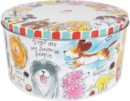 Blond Amsterdam koekblik rvs dog love 24x12cm multi  - afbeelding 3