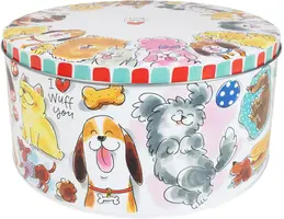 Blond Amsterdam koekblik rvs dog love 24x12cm multi  - afbeelding 1
