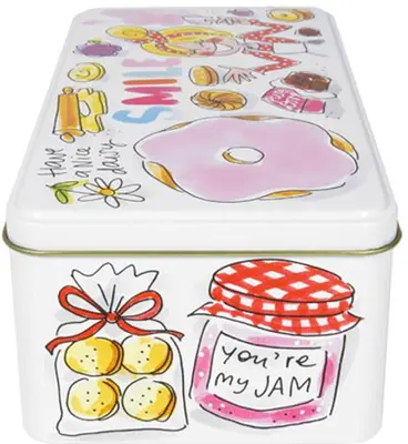 Blond Amsterdam koekblik rvs smile 19.5x10.5x7cm multi  - afbeelding 2