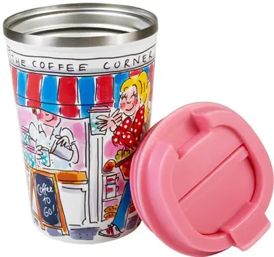 Blond Amsterdam koffiebeker rvs Even Bijkletsen 0,38l multi - afbeelding 4