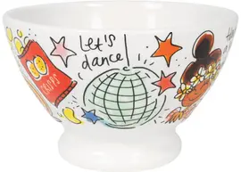Blond Amsterdam kom aardewerk big hug: bowl on foot 13x8.3cm multi  - afbeelding 2