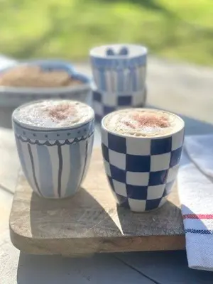 Blond Amsterdam minimok aardewerk delfts blond 7.8x8.6cm multi 200 ml - afbeelding 3