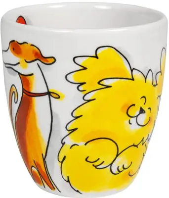 Blond Amsterdam minimok aardewerk dog 8x8.5cm multi  - afbeelding 2