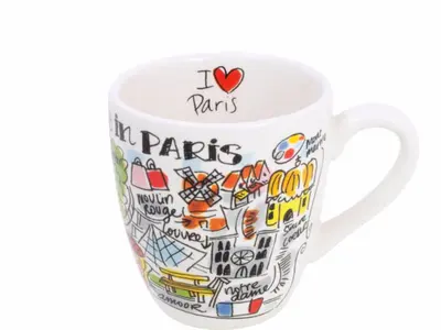 Blond Amsterdam minimok aardewerk paris 8x8.5cm multi  - afbeelding 1