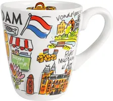 Blond Amsterdam mok aardewerk amsterdam icon 10x11.5cm multi  - afbeelding 1