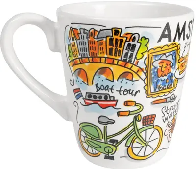 Blond Amsterdam mok aardewerk amsterdam icon 10x11.5cm multi  - afbeelding 3