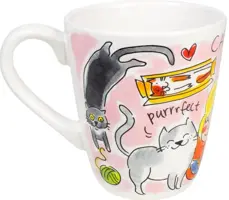 Blond Amsterdam mok aardewerk cat lover 10x11.5cm multi  - afbeelding 1