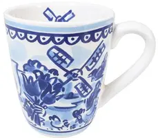 Blond Amsterdam mok aardewerk delfts blond 10x11.5cm multi  - afbeelding 1