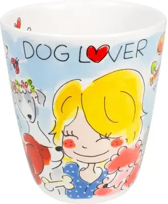 Blond Amsterdam mok aardewerk dog lover 10x11.5cm multi  - afbeelding 3
