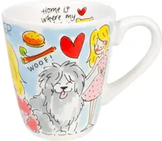 Blond Amsterdam mok aardewerk dog lover 10x11.5cm multi  - afbeelding 2