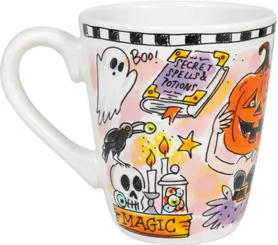 Blond Amsterdam mok aardewerk halloween 10x11.5cm multi  - afbeelding 3