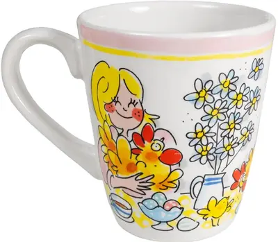 Blond Amsterdam mok aardewerk happy easter 10x11.5cm multi  - afbeelding 3