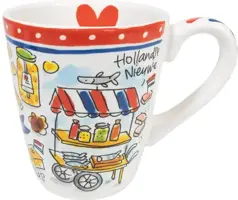 Blond Amsterdam mok aardewerk holland 10x11cm multi  - afbeelding 3