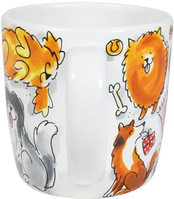 Blond Amsterdam mok aardewerk hond 14x10.5cm multi  - afbeelding 4