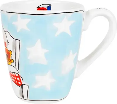 Blond Amsterdam mok aardewerk it's a boy 10x11.5cm blauw  - afbeelding 2