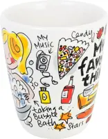 Blond Amsterdam mok aardewerk my favorite things 9x11cm multi  - afbeelding 3