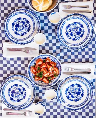 Blond Amsterdam ontbijtbord aardewerk delfts blond 22x2.5cm multi  - afbeelding 3