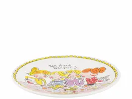 Blond Amsterdam ontbijtbord aardewerk girls 22x2.5cm multi  - afbeelding 2