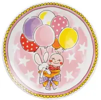 Blond Amsterdam ontbijtbord aardewerk it's a girl 22x2.5cm roze 