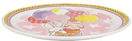 Blond Amsterdam ontbijtbord aardewerk it's a girl 22x2.5cm roze  - afbeelding 2