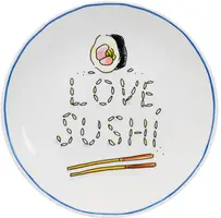 Blond Amsterdam ontbijtbord aardewerk love sushi 18x2cm multi  - afbeelding 1