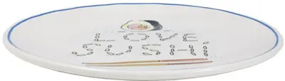 Blond Amsterdam ontbijtbord aardewerk love sushi 18x2cm multi  - afbeelding 2