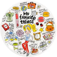 Blond Amsterdam ontbijtbord aardewerk my favorite things 22x2.5cm multi  - afbeelding 1