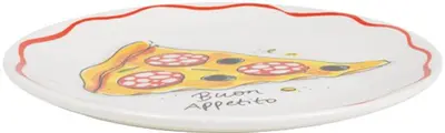 Blond Amsterdam ontbijtbord aardewerk pizza buon appetito 18x2cm multi  - afbeelding 2
