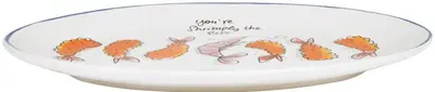 Blond Amsterdam ovale bord 27cm Blond sushi you're shrimply the best  - afbeelding 2
