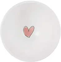 Blond Amsterdam roze kom met hartjes op voet 13 cm - afbeelding 3