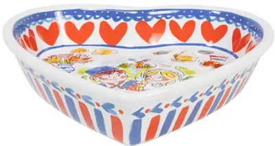 Blond Amsterdam schaal aardewerk holland 22x22x4.5cm multi - afbeelding 2