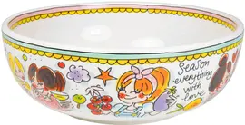 Blond Amsterdam schaal aardewerk salade 24x13cm multi - afbeelding 4