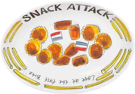 Blond Amsterdam schaal aardewerk snack 38x4.5cm multi - afbeelding 1