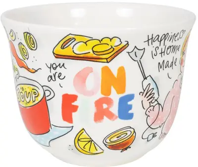 Blond Amsterdam soepkom aardewerk blond hug 12.7x9.7cm multi  - afbeelding 2