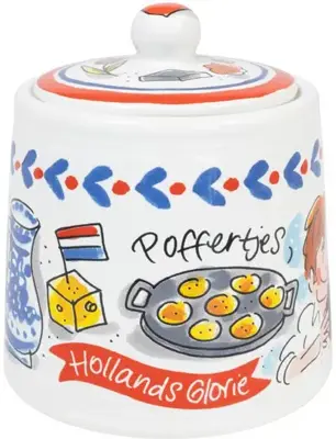 Blond Amsterdam suikerpot aardewerk holland 12x12cm multi  - afbeelding 2